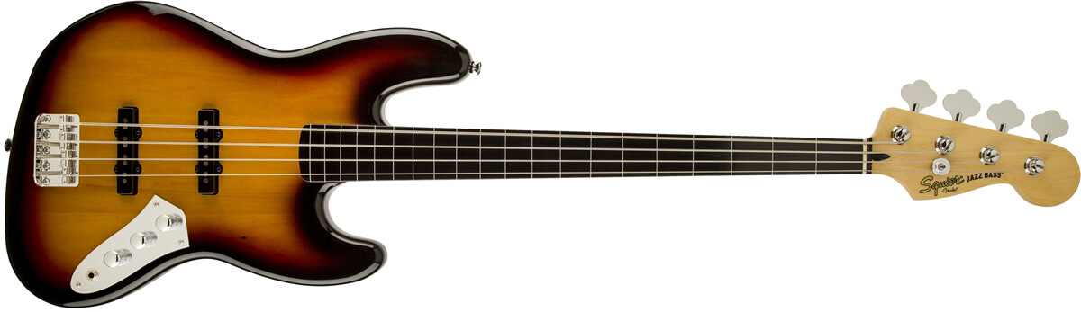 squier by fender vintage modified jazz bass Fretless